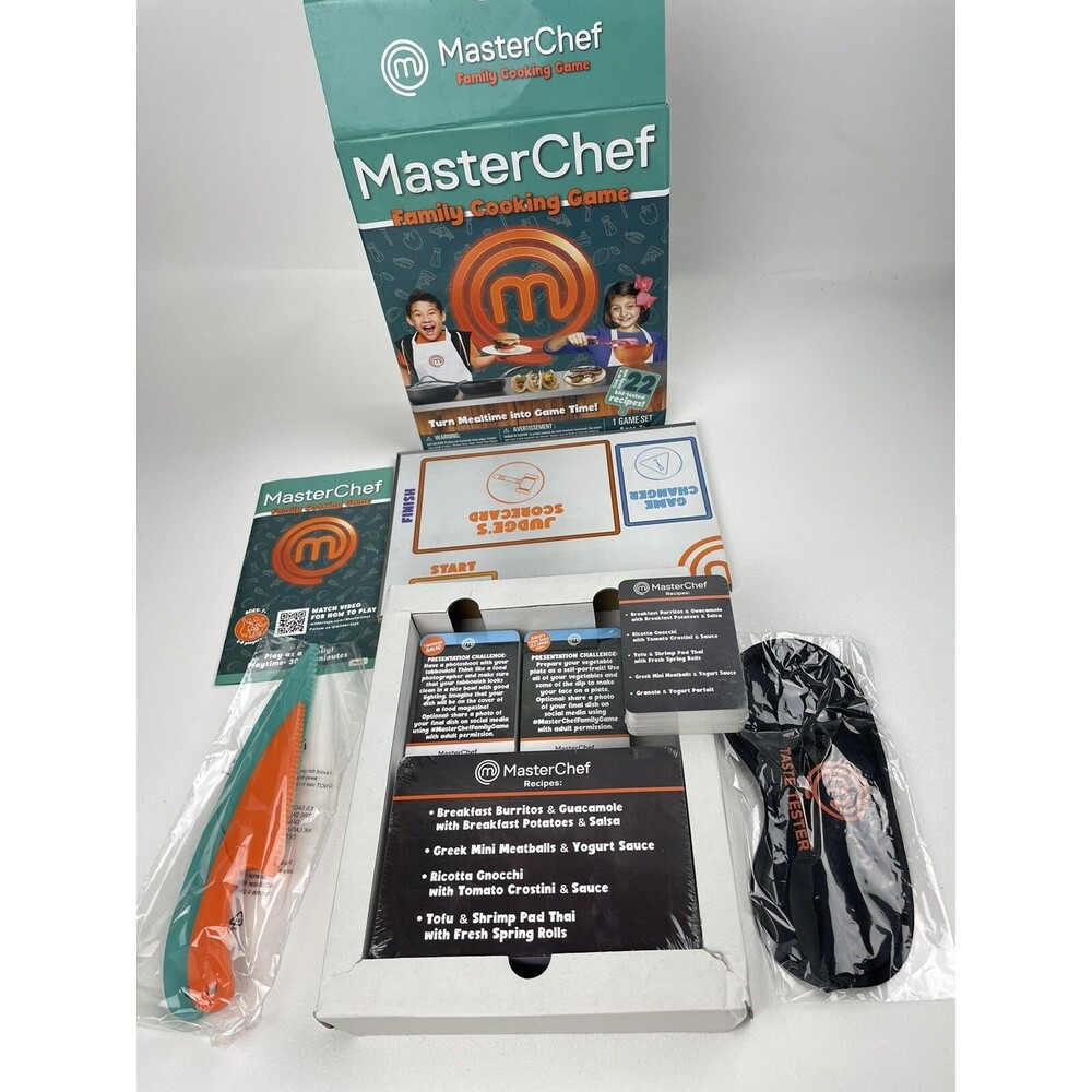 MasterChef Family Cooking Board Game with 22 Recipes Ages 7+